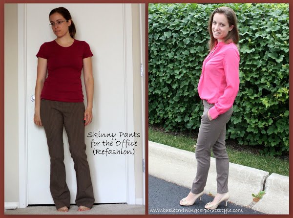 Skinny Pants @ The Office ~ Business Casual Refashion
