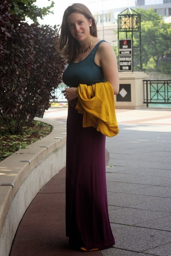 Refashioned Maxi Dress ~ Teacher Style