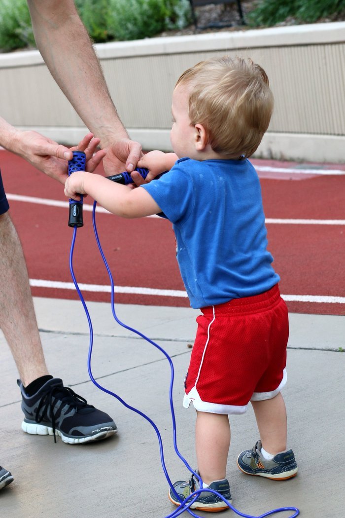 Not sure how to squeeze in fitness as the parent of young children? Check out this easy workout you can do today with your kiddos!