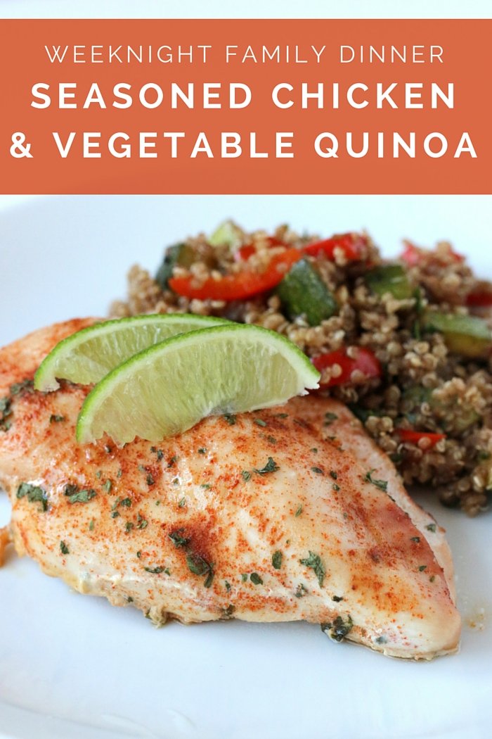 Seasoned Chicken & Vegetable Quinoa Salad