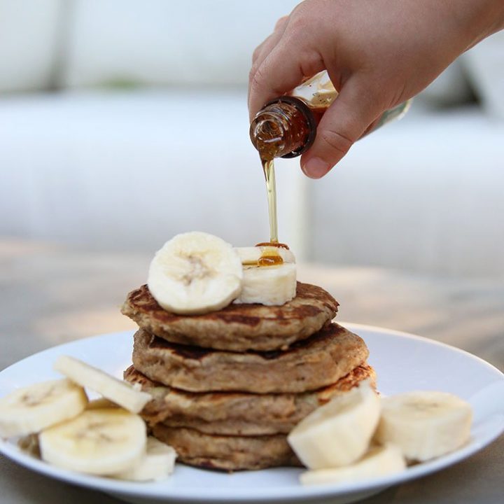 Whole Wheat Banana Spice Pancakes