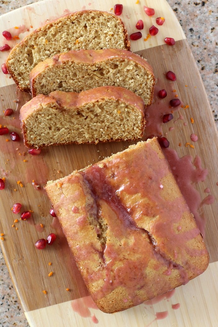 Kids in the Kitchen ~ Orange Poundcake with Pomegranate Glaze