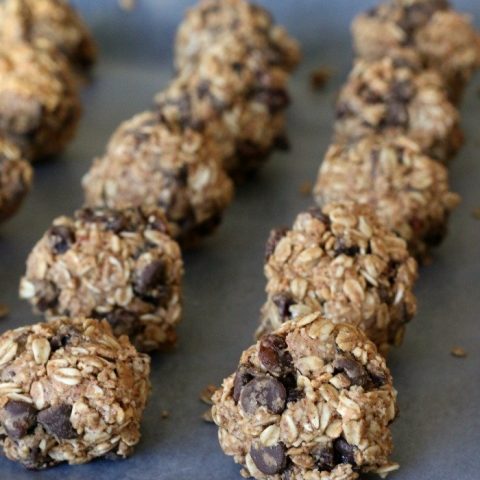 Healthy No Bake Chocolate Almond Butter Granola Bites