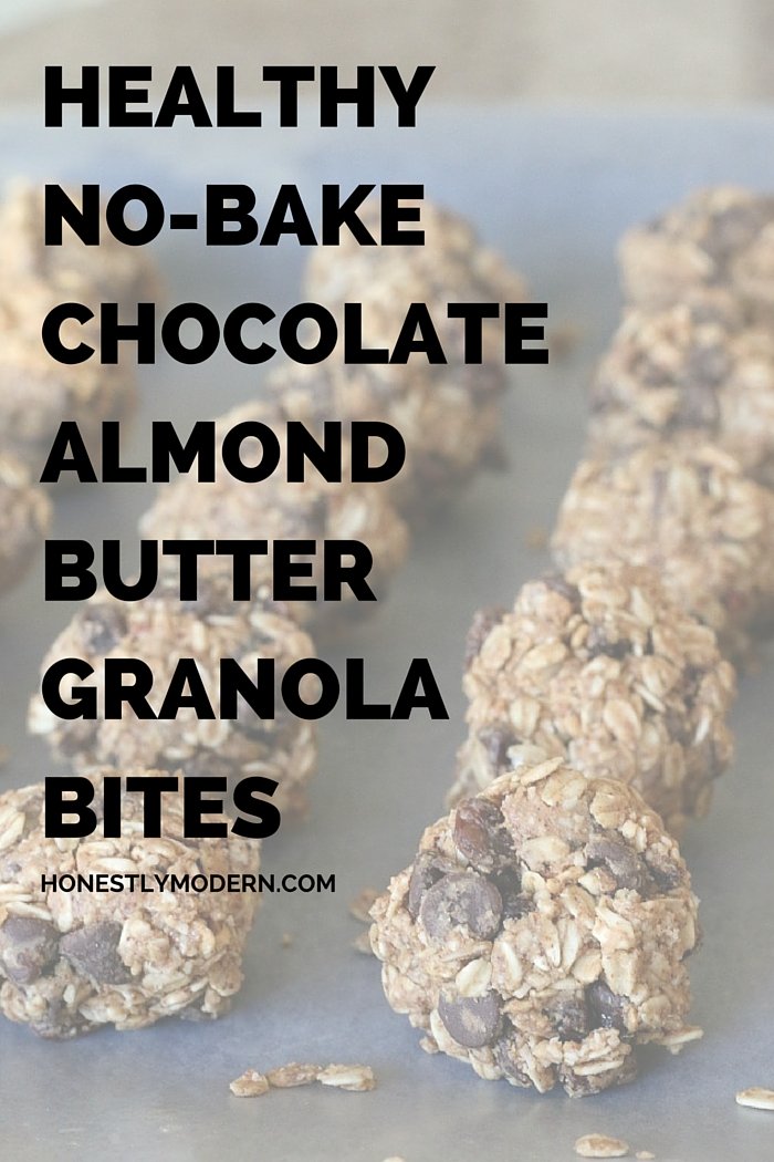 These healthier alternatives to granola bars are easy to make and have much less sugar than regular granola bars. Click through for the recipe!