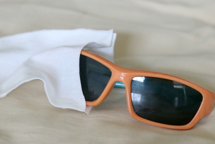 sunglasses in DIY case