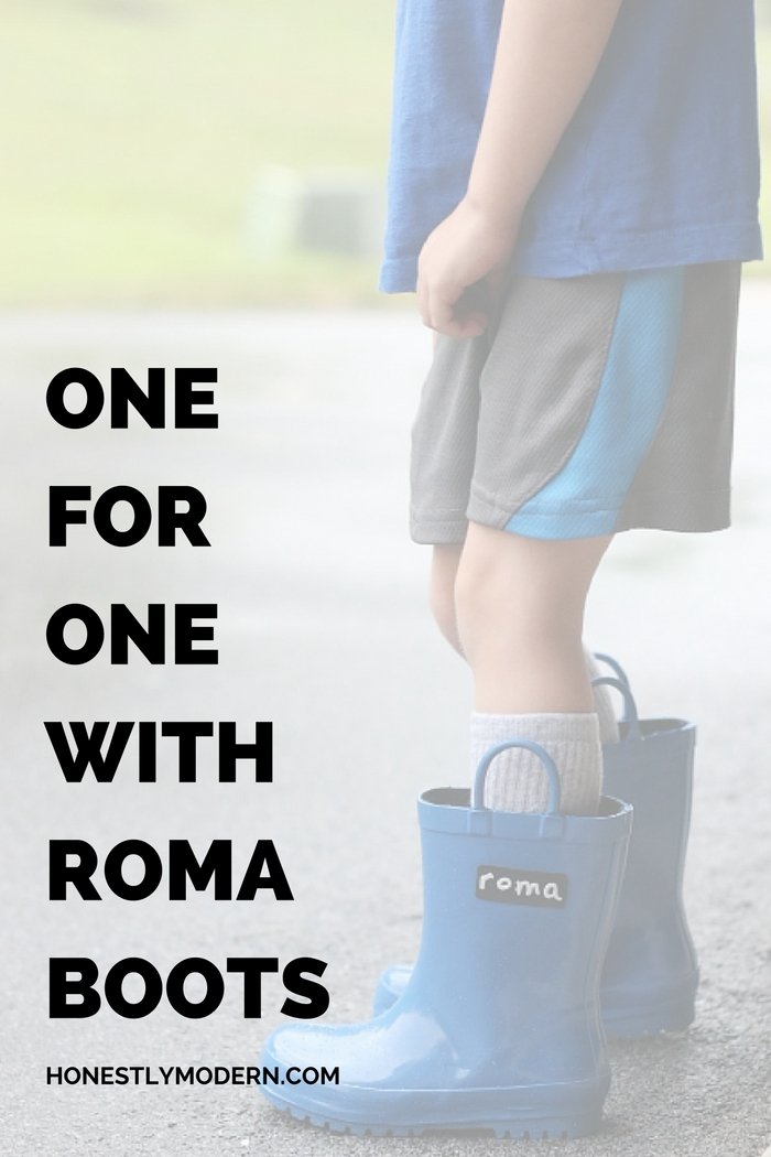 Searching for new rain boots with a purpose? Check out these Roma Boots that will not only keep your feet dry but also those of child in need. Click through for details!