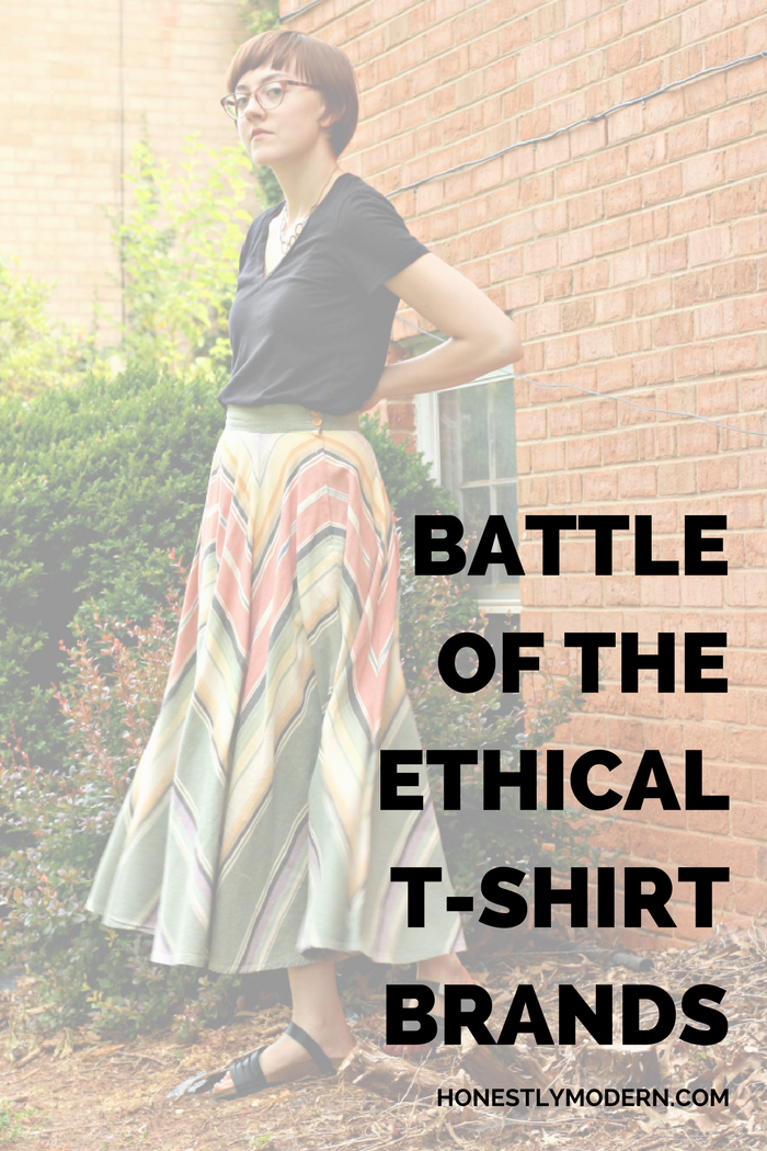 Interested in finding the best ethical t-shirt brands. Hear from two sustainable bloggers about their favorite brand and decide for yourself which brand wins the Battle of the (Ethical T-Shirt) Brands