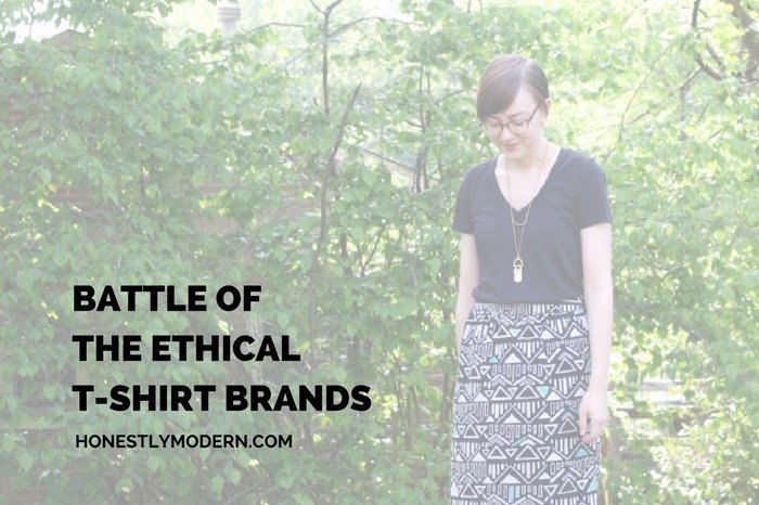 Interested in finding the best ethical t-shirt brands. Hear from two sustainable bloggers about their favorite brand and decide for yourself which brand wins the Battle of the (Ethical T-Shirt) Brands
