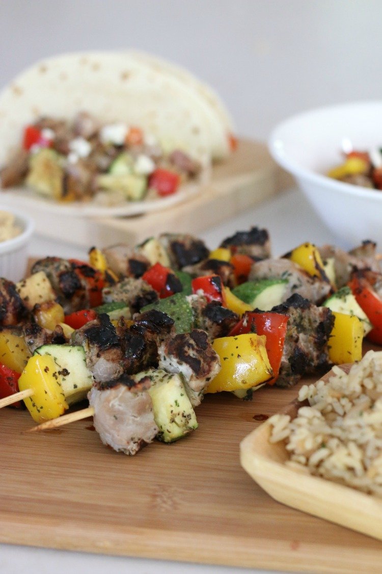 Fire Up The Grill For Mediterranean Hatfield Pork and Vegetable Kebabs