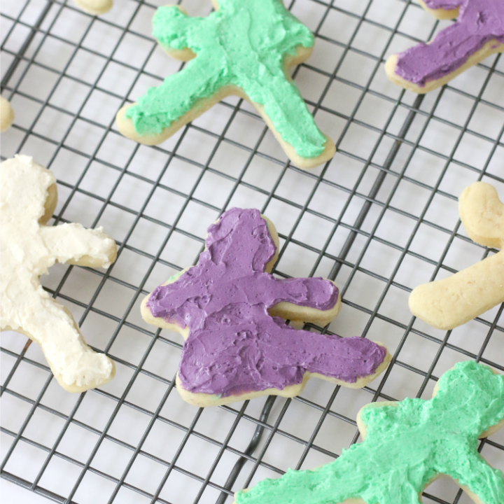 Frosted Ninja Sugar Cookies