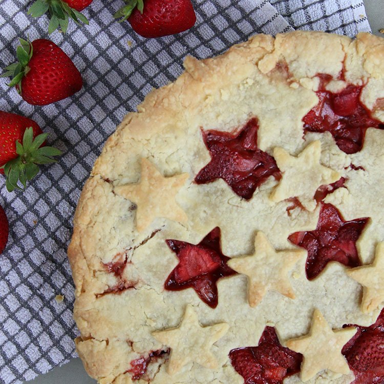 Easy Strawberry Rhubarb Pie