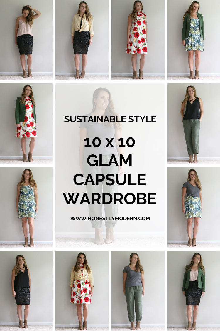 Glam Capsule 10x10 style challenge summary