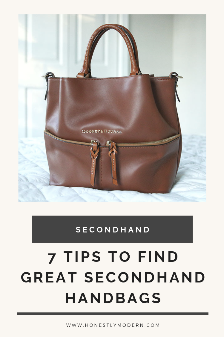 7 Tips To Find Great Secondhand Handbags - Honestly Modern