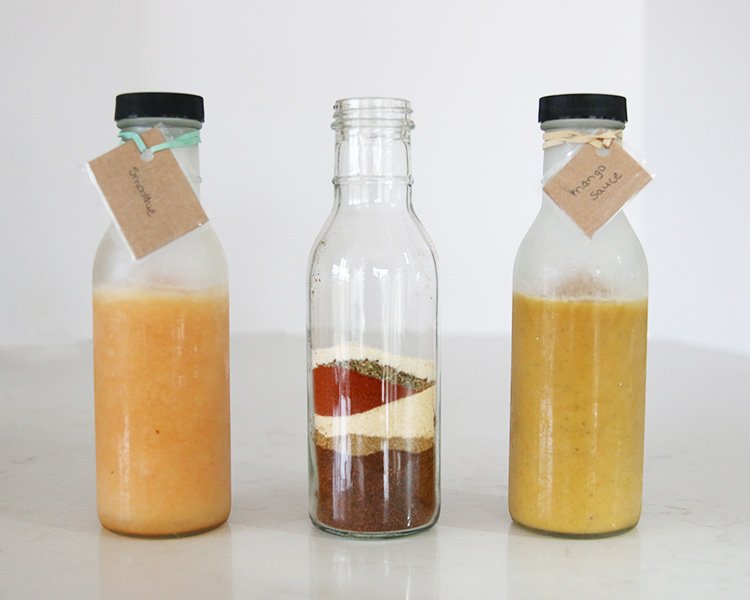 Glass Salad Dressing Bottles