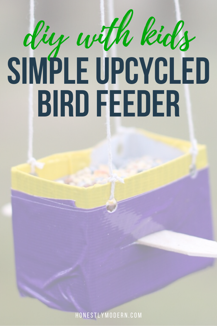 DIY Upcycled Bird Feeder with Kids