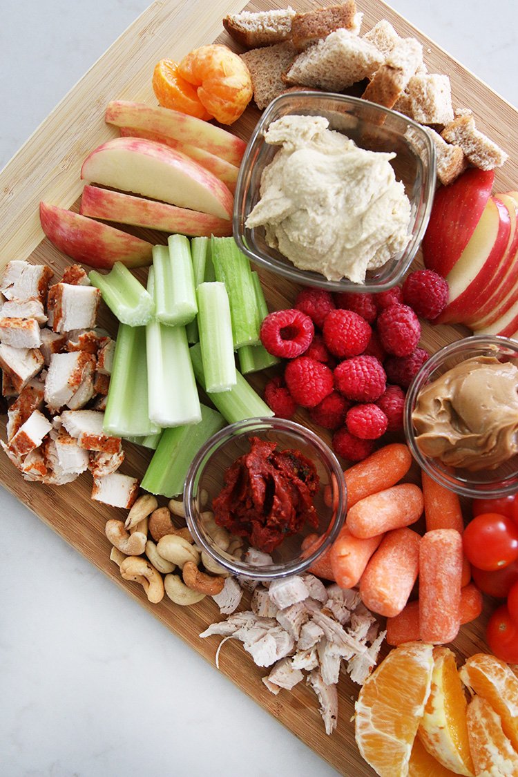 Easy Zero Waste Lunch Leftover Charcuterie Board