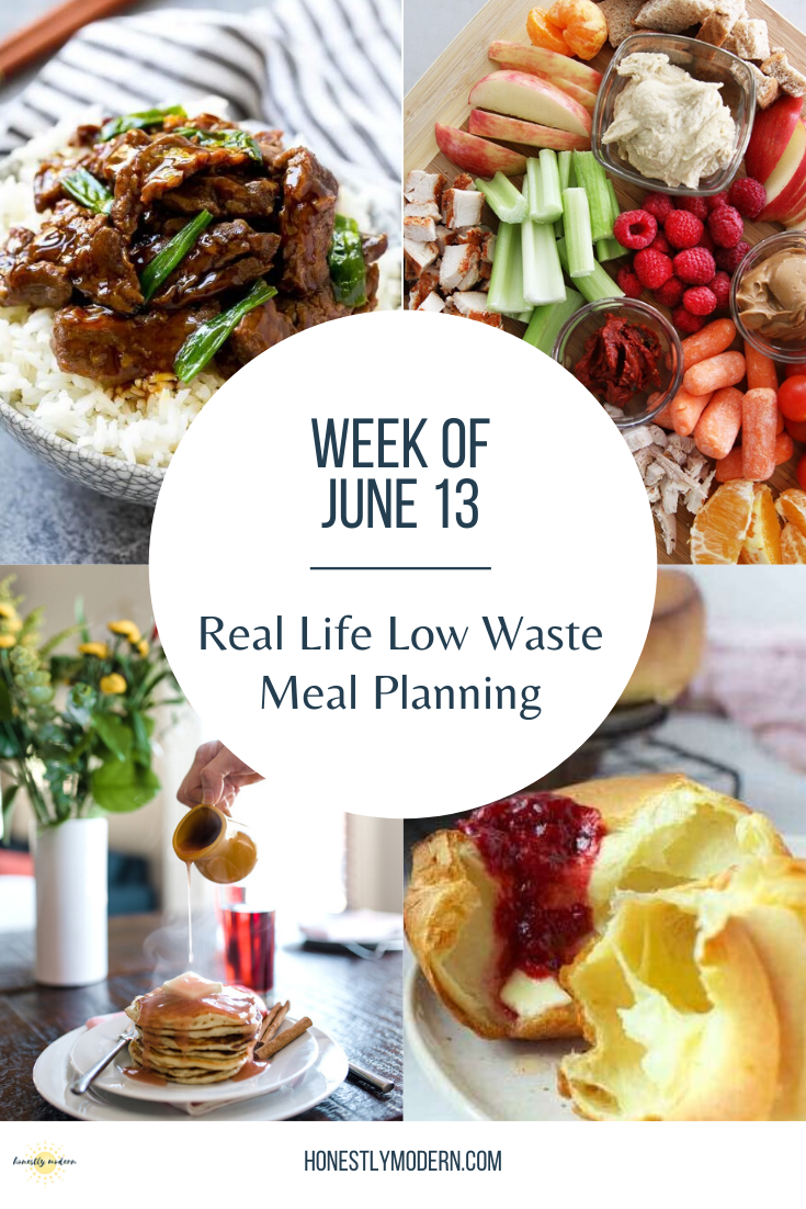 Low Waste Weekly Meal Plan – Week of June 13