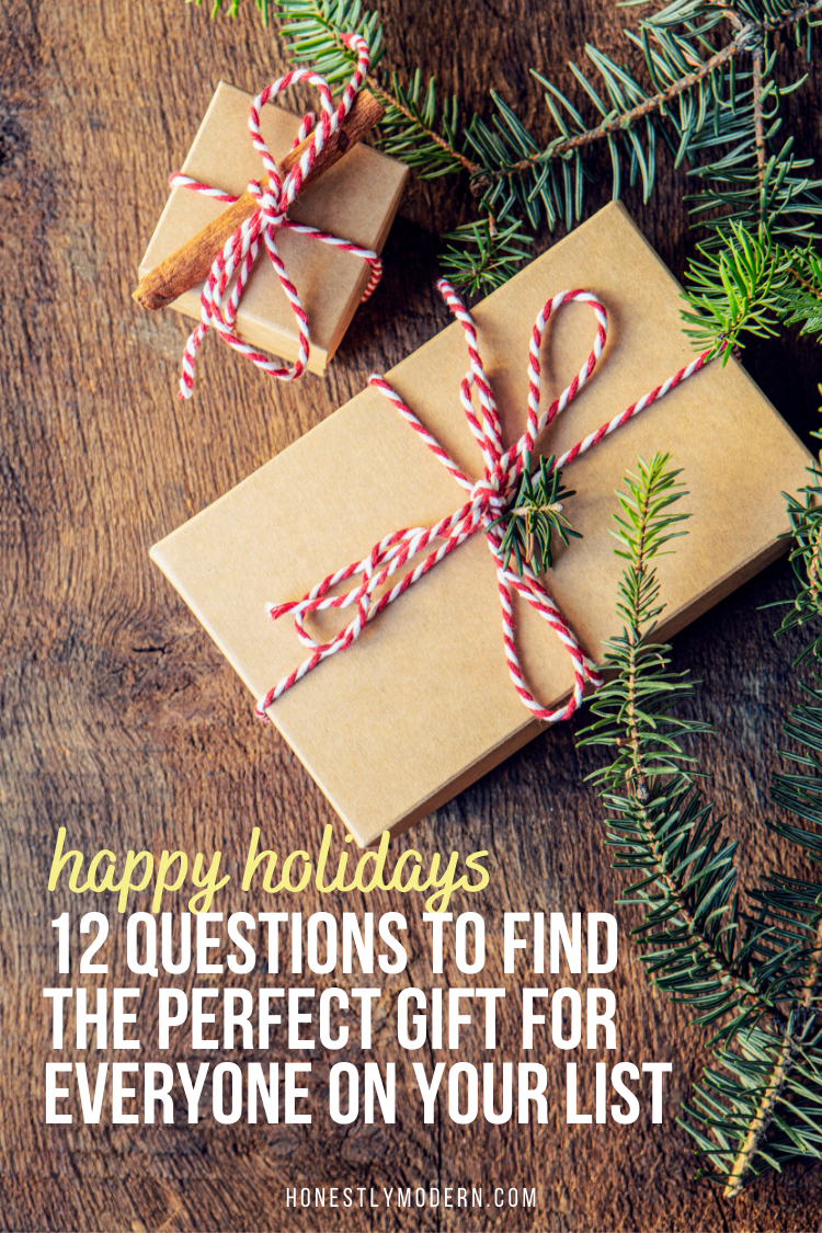 Printable Gift Questionnaire: 12 Questions To Find The Perfect Gift For  Everyone On Your List - Honestly Modern