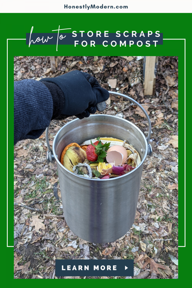 How To Store Food Scraps For Composting At Home - Honestly Modern