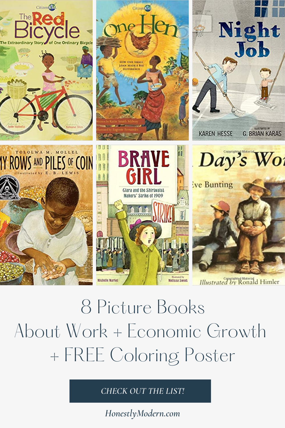 Decent Work + Economic Growth | Picture Book List For United Nations Sustainable Development Goal #8