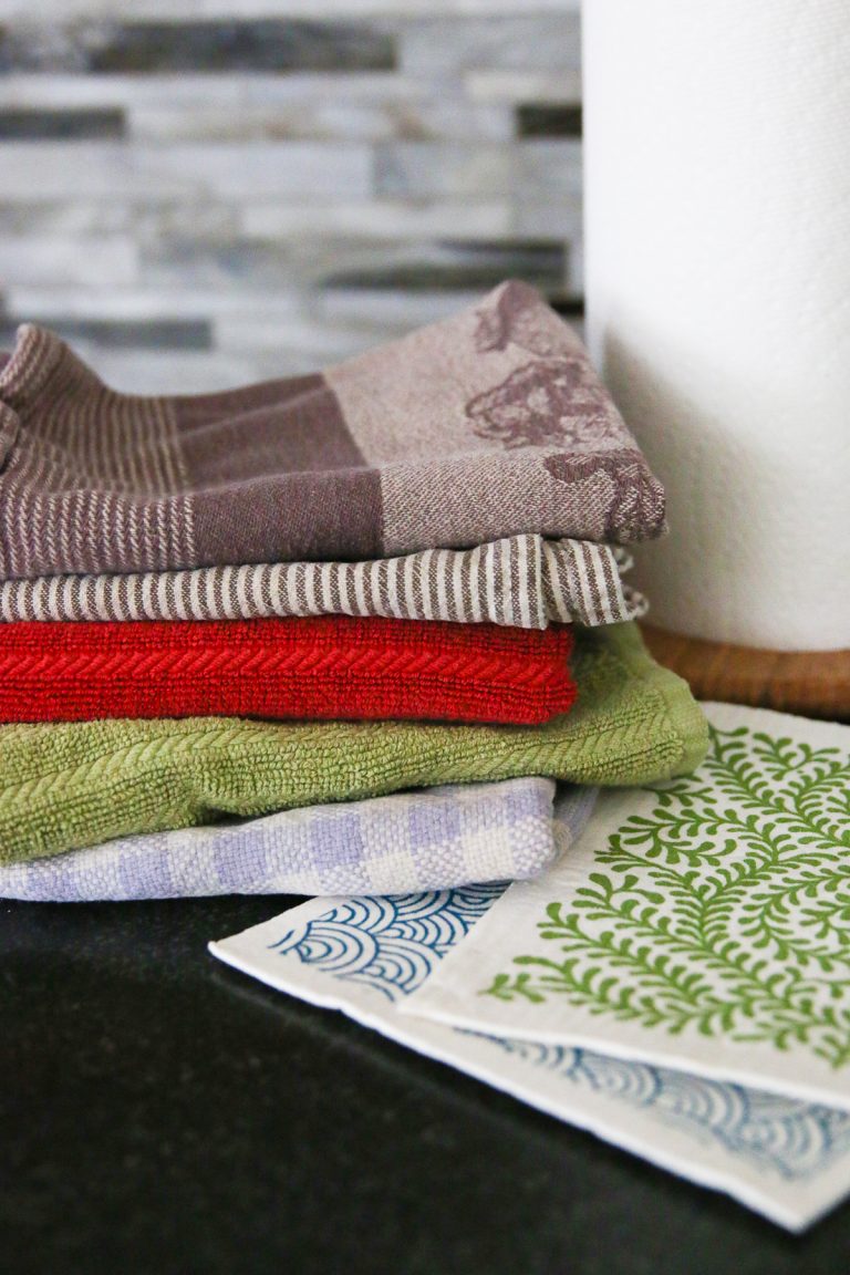 Reusable Paper Towel Alternatives | Swedish Dishcloths vs. Reusable Cloth Rags