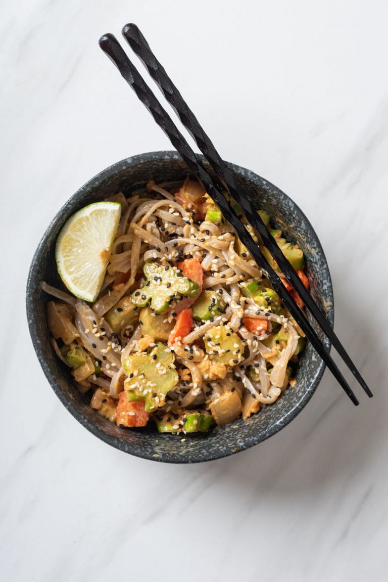 Cooking with Broccoli Stems: Broccoli Stem Stir-Fry with Spicy Peanut Sauce