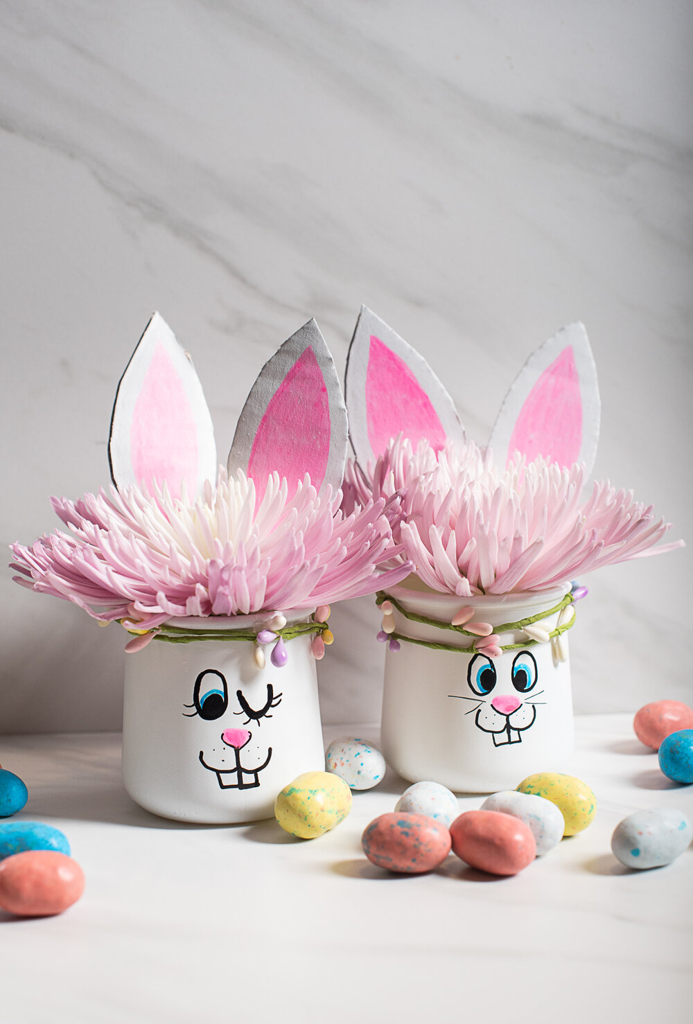DIY Upcycled Easter Jars