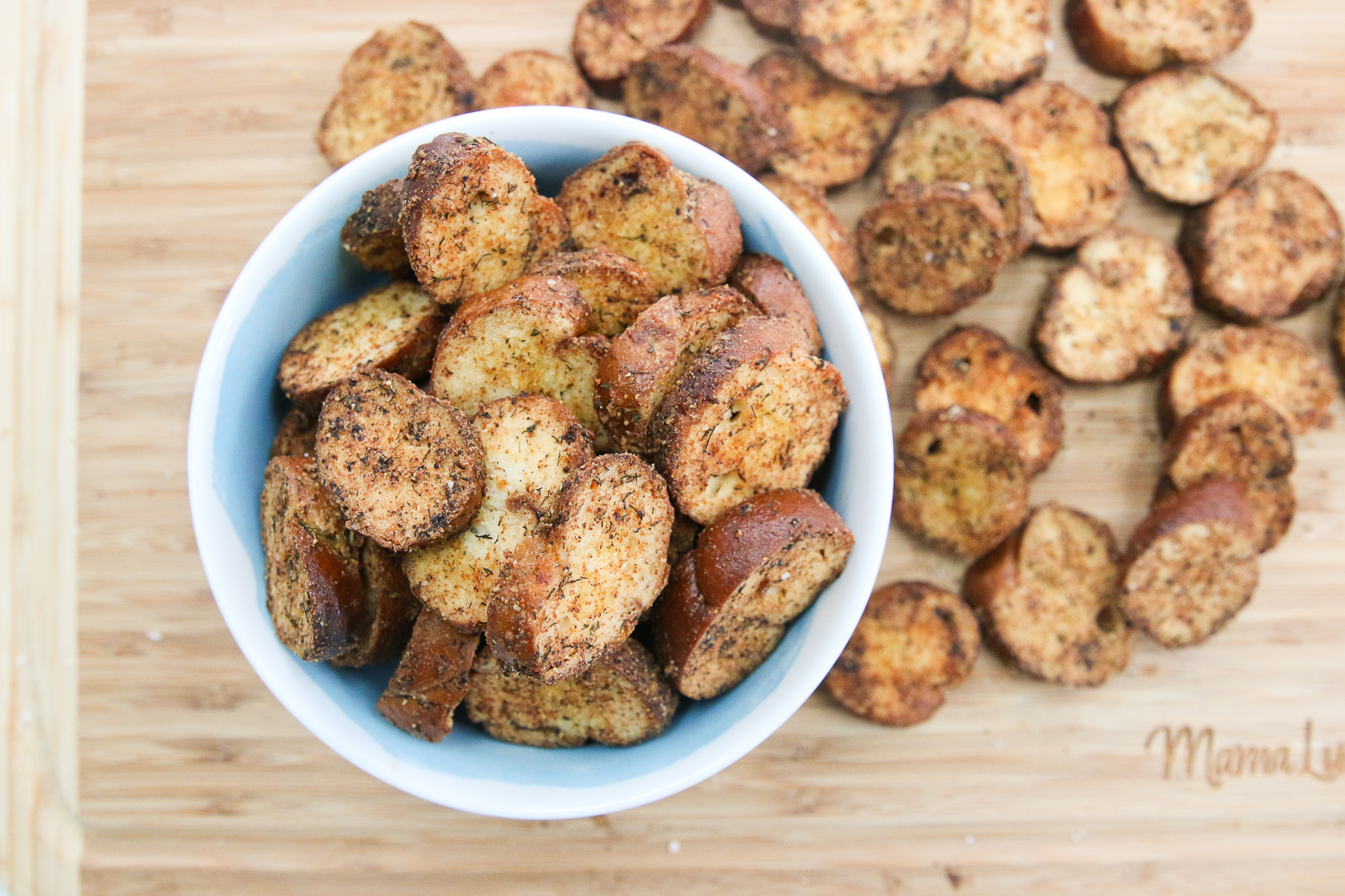 Seasoned Soft Pretzel Chips Recipe