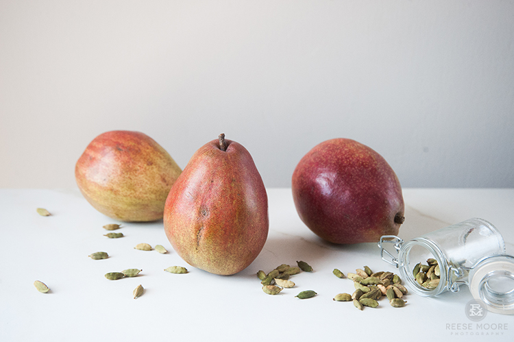 Pear Cardamom DIY Scented Vinegar Cleanser in a mason jar
