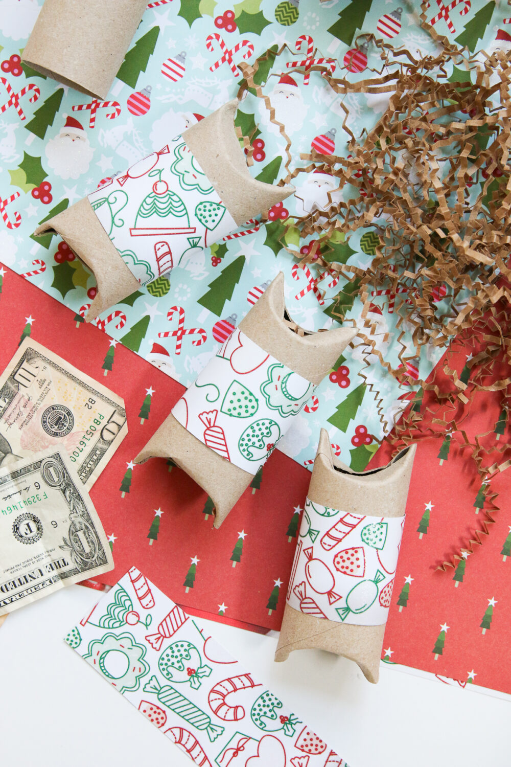 Toddler Painting Christmas Wrapping Paper - My Bored Toddler