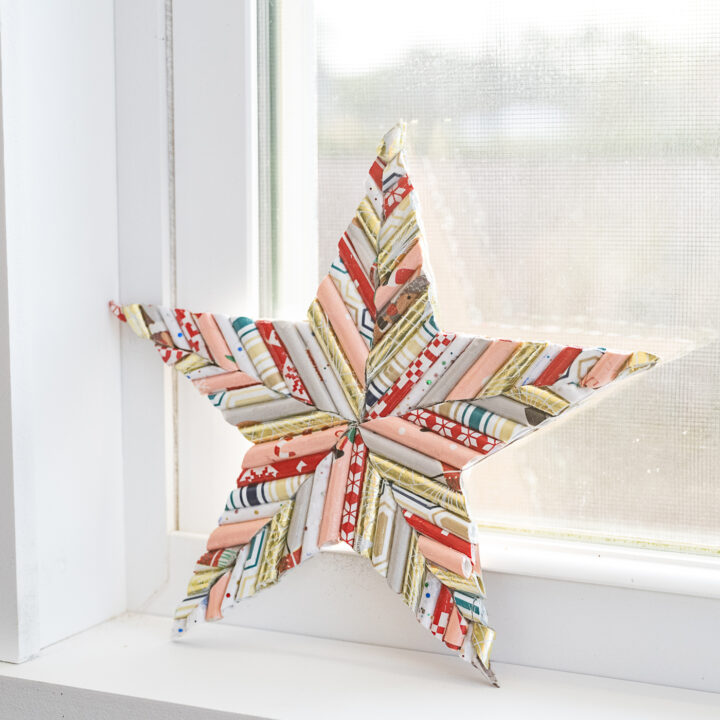 Upcycled Paper Star Project